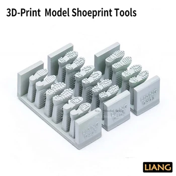 1/35 Miniatūra Scenāriju Modelēšanas Mūsdienu Un WW2 3D Drukas Shoeprint Instrumenti, Skatuves Piederumi