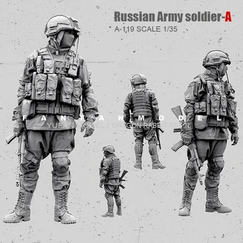 1/35 Sveķu Attēls Komplekti krievijas Īpašo Spēku karavīrs modelis sevis samontēt-119