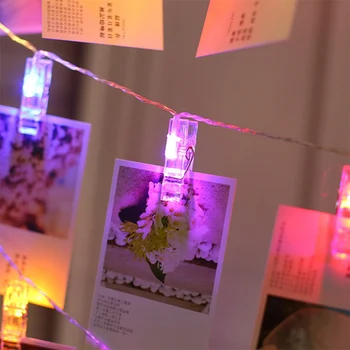 1.5 M/3M/4.5 M/6M/10M LED String Gaismas Pasaku Foto Klipu Kartes Attēlu Klipus Naglas Spilgti Kāzu Puse, Valentīna Diena Apdare