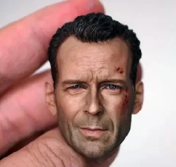 1/6 mēroga attēls piederumi Die Hard Bruce Willis vadītājs sculpt 12