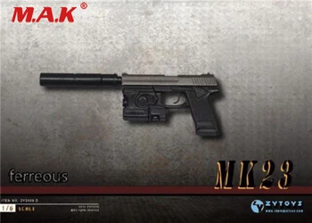 1:6 mēroga ZY2009D MK23 SOCOM pistole ieroci pistoli modelis 1/6 miniatūras rotaļu 12