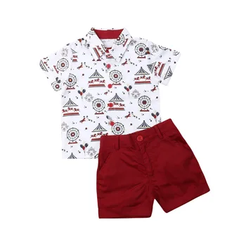 1-6Years Ziemassvētku Toddler Bērniem, Baby Boy Apģērbs Uzstādīt Džentlmenis T Krekls Topi+Bikses Tērpiem Puse Uzvalks
