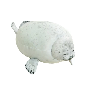 1 gab 30-60cm Gudrs Jūras Lauvu Plīša Rotaļlietu, Mīksto Jūras Dzīvnieku Zīmogs Pildījumu Lelle Bērniem Dāvanu Miega Spilvenu 3D Jaunums Mest Spilvens