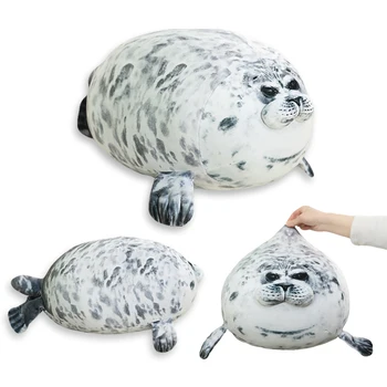 1 gab 30-60cm Gudrs Jūras Lauvu Plīša Rotaļlietu, Mīksto Jūras Dzīvnieku Zīmogs Pildījumu Lelle Bērniem Dāvanu Miega Spilvenu 3D Jaunums Mest Spilvens
