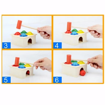 1 Iestatiet Koka Kalšanai Bumbu Āmuru Kaste Bērniem Fun, Spēlē Kāmja Spēles Rotaļlietas Agrīnās Mācīšanās Izglītības Rotaļlietas, JK882496