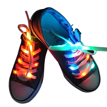 1 pāris 1.2 m LED Neilona kurpju šņorēm Strip Gaismas Ūdensizturīgs Modes Vīrietis, Sieviete, Bērni, Sporta Apavu Auklas Jaunums Spīd Gaismas Lukturi
