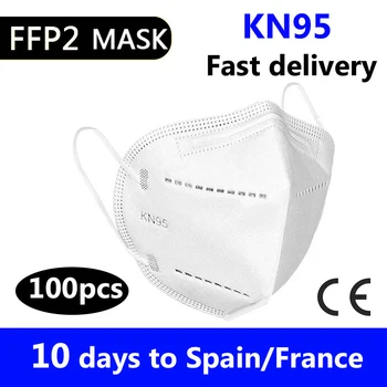10/50/100gab maska ce sertificēts vienreizējās lietošanas pieaugušo ffp2reutilizable mascherine KN95 Mascarillas Sejas maska Muti Aizsargmaskas,