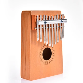 10 Taustiņi, Klavieres, Koka Sarkankoks Iestāde Mūzikas Instruments Ar Mācību Grāmatu Āmuru Iesācējiem Kalimba Soma