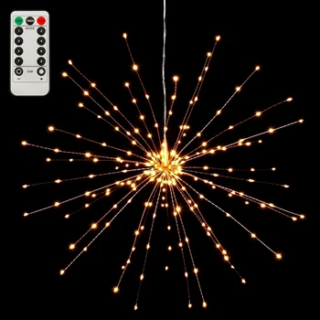 100/120/150 Led Festivāls Karājas Starburst String Gaismas Vainags Gaismas Āra Uguņošanas Ziemassvētku Gaismas Ziemsvētki Puse Dekori Lampas