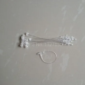 1000pc 8.4 cm, caurspīdīgā Plastmasas Snap Frāzi Adatas Cilpa Lock Stiprinājums skaidrs