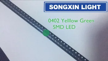 1000pcs SMD 0402 LED Chip Dzeltens-Zaļš Virsmas Mount SMT Krelles (1005) Gaismas Diožu LED Lampa