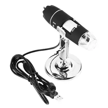 1000X Zoom 8 LED USB Mikroskops ar Digitālo Lupa Endoskops Video ar jauno Stand