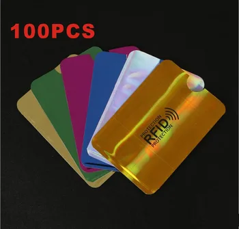 100gab Jaunu RFID Drošības Kartes Bloķēšana 13.56 mhz NFC Aizsargātas Karte Novērstu nesankcionētu skenēšana ID Karte Aizsardzības Gadījumā