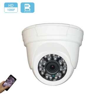 1080P 2MP HD Micro SD/TF Kartes Slots IP Kameras Onvif P2P IS Nakts Redzamības Iekštelpu Tīkla Drošības CCTV Video Novērošanas Kameras