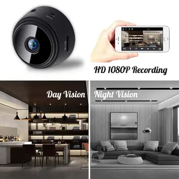 1080P HD A9 Mini Kameras Mini Elastīgu WIFI Kamera, Audio/Video ierakstīšanas Kamera Ar Kustību Noteikšanas IP P2P Mini Kameras Hotsell