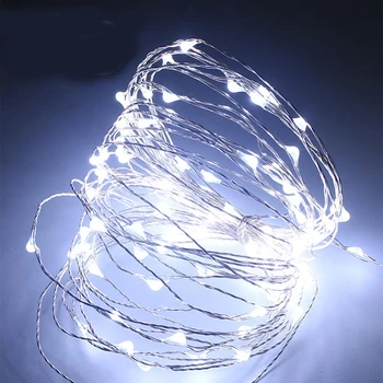 10m 100 LED Vara Vadi Led Pasaku string Gaismas Chrismas Svētku Dekorēšana String Apgaismojums+12V1A Adapteri (ES,LIELBRITĀNIJĀ,ASV,AU Plug)