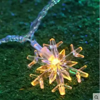 10m Snowflower Vainags LED Ziemassvētku Apgaismojums Āra Natal LED Cristmas Apdare, LED String Pasaku Gaismas Luces De Navidad
