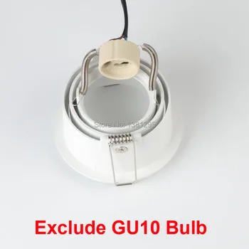 10PCS GU10 LED Spot Gaismas Armatūra Padziļinājumā Griestu Karkasa Lampas Šūnveida Downlight GU 10 Turētājs Uzstādīšanai