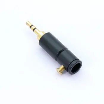 10PCS Ligzda 2,5 mm Audio Spraudni, 3 Polu, ar Zelta pārklājumu Austiņu Savienotājs ar Alumīnija caurules&Skrūves slēdzenes metināšanas bez iepakojuma