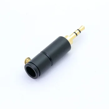10PCS Ligzda 2,5 mm Audio Spraudni, 3 Polu, ar Zelta pārklājumu Austiņu Savienotājs ar Alumīnija caurules&Skrūves slēdzenes metināšanas bez iepakojuma