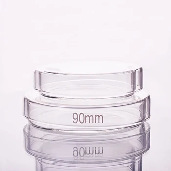 10pcs Petri trauciņā,Diametrs 60mm/75mm/90/100/120mm/150mm/180mm,Augstas borsilikāta stikla,Augsta temperatūra kultūras ēdiens