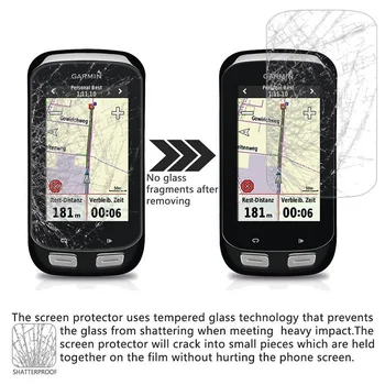 10PCS Rūdīta Stikla Garmin Edge 1000 Ekrāna Aizsargs, GPS Velo Datoru ar Anti-Scratch Aizsardzības Plēves