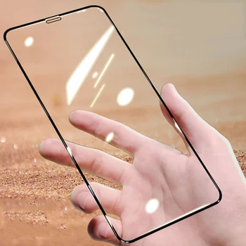 10pcs Rūdīts Stikls Pilns Pārklājums Aptver Izliekta Ekrāna Aizsargs Filmu Aizsargs iPhone 12 Mini 11 Pro Max XS XR X 8 7 6 Plus SE