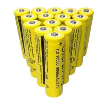 10pcs/set 18650 akumulators 3,7 V 9800mAh uzlādējams liion akumulatora Led lukturīti Lāpu batery litio akumulators