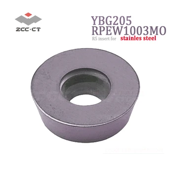 10pcs ZCC frēzēšanas RPEW1003 MO ZCCCT karbīda gals RPEW pelējuma ielikt R5 cnc virpas instrumentu apaļā plāksne RPEW1003MO RPEW1003M0