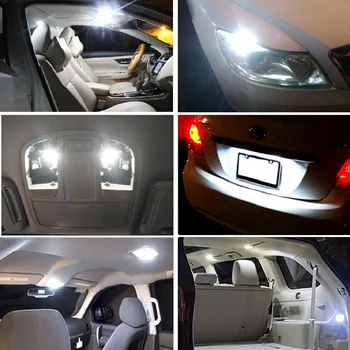 10x W5W LED T10 LED Interjera Automašīnas Gaismas Subaru Impreza Jeep Compass Isuzu DMAX Acura Jaguar XE XF Dodge led auto 12V