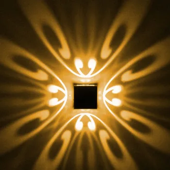 110V, 220V 240V Modernu LED sienu lampas guļamistabas gultas lampa koridorā, eju TV fona dekorēšana Kvadrātveida Alumīnija Sienas lampas