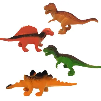 12 Gab. Mini PVC Dinozauru Spēlēt Kopums, Asorti Reāli Mazu Dinozauru Attēls Modelis Rotaļlieta Bērniem un Mazuļiem - Krāsains