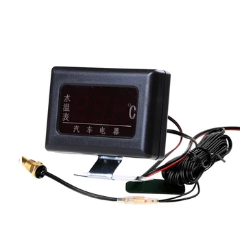 12V 24V Universālu Digital Ūdens Temperatūras Mērītāji Auto tTruck Ūdens Temperatūras Sensors, Galvas Plug 10MM