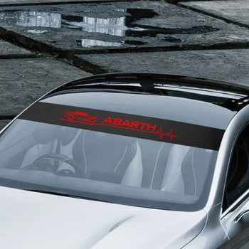 135cmX20cm Automašīnas Priekšējā Vējstikla Logu Decal Uzlīmes Par Abarth fiat punto 500 stilo ducato palio Auto Decal Auto Sporta Stils