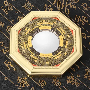 13cm Laimīgs Ķīniešu Feng Shui Bedri Izliekta Bagua FengShui Spogulis Taoist Talisman Energy Home Decoration Ornaments