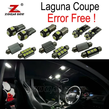 13pc x 2008-Renault Laguna Coupe canbus Kļūdu Bezmaksas Auto LED spuldzes Interjera Lasījumā dome Gaismas Komplekts