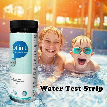 14-in-1 Dzeramā Ūdens Testēšanas Komplektu, Ūdens Kvalitātes Testēšanas Labi un Pieskarieties Ūdens 50/100gab TSH Veikals