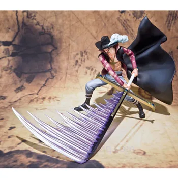 14CM Anime VIENS GABALS Dracule Mihawk Spēcīgākais Paukotājs Kaujas Ver PVC Rīcības Kolekcionējamus Modelis Statuja Rotaļlietas Bezmaksas Piegāde G759