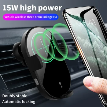 15W, Auto Vent Mount Bezvadu Lādētāji Ātri Telefona Lādētāji iPhone Samsung Telefonu Turētāji Bezvadu Uzlāde