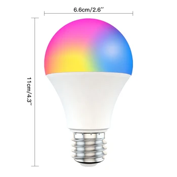 15W Smart LED Spuldzes Bezvadu Wifi Tālvadības RGB + PKT E27/B22 Aptumšojami APP Alexa/Google Mājas lapā
