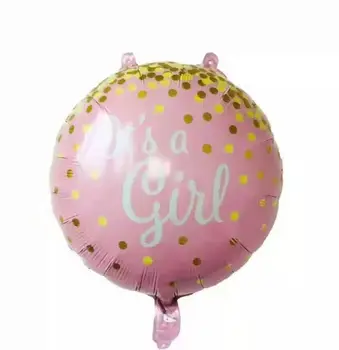 18 collu Baby boy meitene balonu bērnu dzimšanas dienas svinības apdare bērniem, baby dušas tas ir zēns, meitene, Hēlija balonu globos