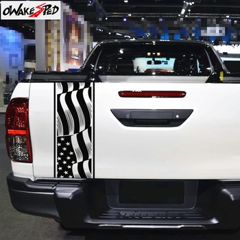 1gb Amerikāņu Karogu Grafikas Decal Pick Up Truck Tailgate Uzlīmes Auto Astes Uzlīmes Ford F-150 ISUZU Chevrolet Mitsubishi GMC
