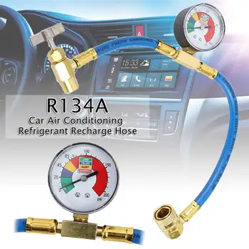 1gb R134A Auto Gaisa Kondicionēšanas Piederumi 250PSI Freonu Papildināt Meaasuring Šļūtene Gāzes Platums, Automobiļu piederumi