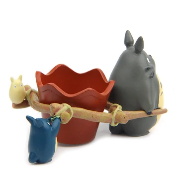 1gb Studio Ghibli Miyazaki Hayao Mans Kaimiņš Totoro Rotaļlietas Pull Grozs Totoro PVC Rīcības Attēlu Kolekcija Modeli, Rotaļlietas Bērniem, Dāvanu