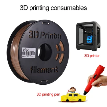 1KG/ Spool 3D Printeri Bambusa Šķiedru 1,75 mm Drukas Materiālu Pavedienu Piederumi 3D Drukāšanas Mašīna
