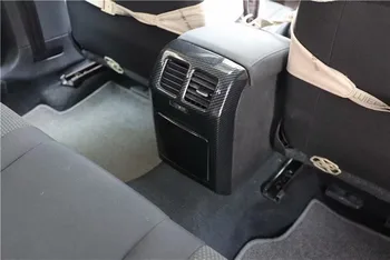 1lot Auto uzlīmes ABS oglekļa šķiedras graudu aizmugurējā gaisa kondicionēšanas izvads apdares segumu 2009. līdz 2013. gadam, Volkswagen, VW golf MK6 6