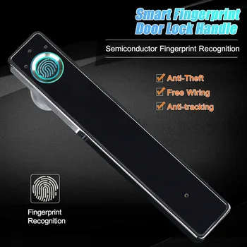 1pair Durvju slēdzenes Home Security Elektronisko Smart Pusvadītāju pirkstu Nospiedumu Rokturis
