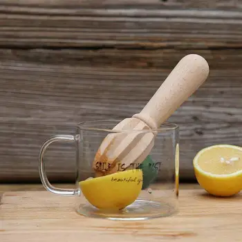 1pc Radošo Koka Citronu Squeezer Puses Nospiediet Rokasgrāmata Spiede Augļiem, Citronu, Apelsīnu Citrus Sulu Nosūcējs Reamers Virtuves Rīki