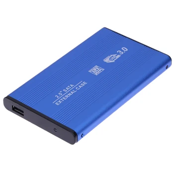 2.5 collas USB 3.0 SATA HDD Gadījumā Mobilo Cieto Disku Gadījumā Ārējo SSD Būra Alumīnija Sakausējuma Lodziņā Caddy 1 tb Atbalsts