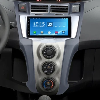 2 Din Auto Stereo Rāmis Melns, Komplekts vadības Paneli, lai no 2005. līdz 2011. gadam Toyota Yaris Vitz Platz DVD Atskaņotājs Uzstādīšana Bezel